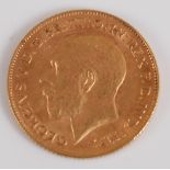 Great Britain, 1911 gold half sovereign, George V, rev. St George & Dragon above date. (1)