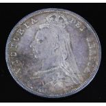 Great Britain, 1887 half crown, Victoria Jubilee head, rev; crowned and quartered shield within