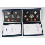 United Kingdom, Royal Mint 1993 proof coin collection, £5 - 1p, cased with certificates, together