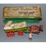 A boxed Britains Home Farm series farm wagon, No. 5F