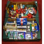 A box of loose and playworn diecast toy vehicles, to include Dinky Supertoys Centurion tank, Corgi