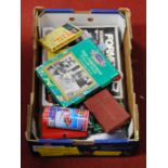 One box containing a quantity of mixed board games and childrens toys to include Airfix F1 remote