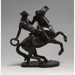 A Franklin Mint bronze figure 'Startled' by John Weaver, height 25cm