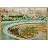 S Arthur Lindsey - Place de la Carousel, Paris, watercolour, signed with monogram lower right,