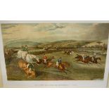 After F.C. Turner - Pair; Vale of Aylesbury steeplechase, reproduction colour engravings, 23 x 37cm