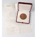 Austria, Internationale Stiftung Mozarteum in Salzburg bronze medal by A. Hartig, naming Emily