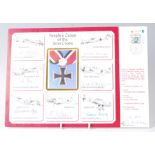 A DM cover of the Knight's Cross of the Iron Cross, signed by seven recipients of the award to