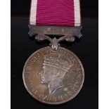 A Geo. VI. Regular Army Long Service and Good Conduct medal, naming 1425285 SJT. W.A. SAYER. R.A.