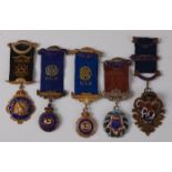 A Royal Antediluvian Order of Buffaloes Grand Council silver gilt and enamelled Masonic jewel