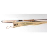 A House of Hardy Fibalite No. 2 8'5" two piece spinning rod in Hardy bag.