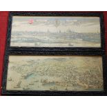 Assorted pictures and prints to include topographical engravings