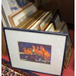 A large quantity of principally contemporary pictures and prints etc