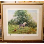 David Shepherd - The Lazy Days of Summer, limited edition print, signed in pencil to the margin,