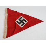 A German NSDAP cotton pennant