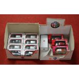 A collection of boxed modern issue 1.43 scale diecast toy vehicles to include Fiat and Alfa Romeo,