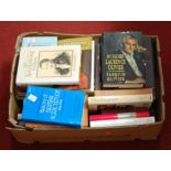 A box of biography and general history titles to include The History of British Agriculture 1846-