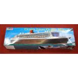 A Revell 1:400 scale No. 05223 Queen Mary II Ocean Liner, appears as issued in the original all-card