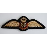 A modern RAF cloth wing badge, w.12cm