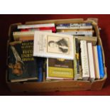 A box of biography and general history titles to include The History of British Agriculture 1846-