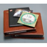Two Royal Mail presentation packs containing various Royal Mint stamps, and covers, together with