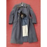 An RAF Corporal's jacket, with matching dress blouse and hat, bearing label to the jacket interior