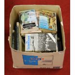 A box of miscellaneous books, to include Ian J. Strange's The Falkland Islands, S. Smythe's A Camera
