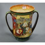 A Royal Doulton loving cup to celebrate the 'Coronation of the Greatest Majesties George VI and