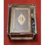 A Victorian gilt tooled leather bound family bible, and a quantity of East Anglian magazines circa