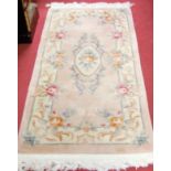 Four various small contemporary Chinese superwash rugs, the largest 160 x 78cm (4)