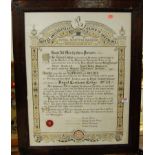 Royal Antediluvian Order of Buffaloes, Royal Kentish banner sign, signed and in glazed oak frame;