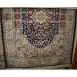 A machine-woven Persian kashan rug, 200 x 140cm