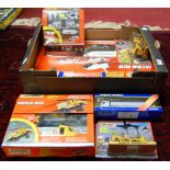 One box containing a quantity of modern diecast including Matchbox, Corgi etc