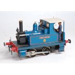 Probably kit built 0-4-0 side tank steam outline tank loco ‘Tudor Minstrel’ blue, 2-rail,