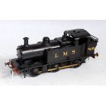 Leeds black LMS 12v DC fitted with skate pick up standard tank 0-6-0T (freelance) No. 7418 (VG)