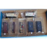5 Eggar-bahn 4 wheel freight vehicles, 3 boxed, 2 unboxed (M) and 2x 009 coaches (BM)