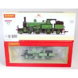 Hornby R3335 Adams radial class 4-4-2 tank engine, LSWR lined lime green livery No. 488 as