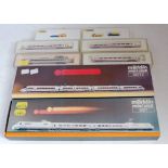 Marklin Z gauge 8871, 88712 and 4 additional coaches, all items for I.C.E. livery trains (GNM-