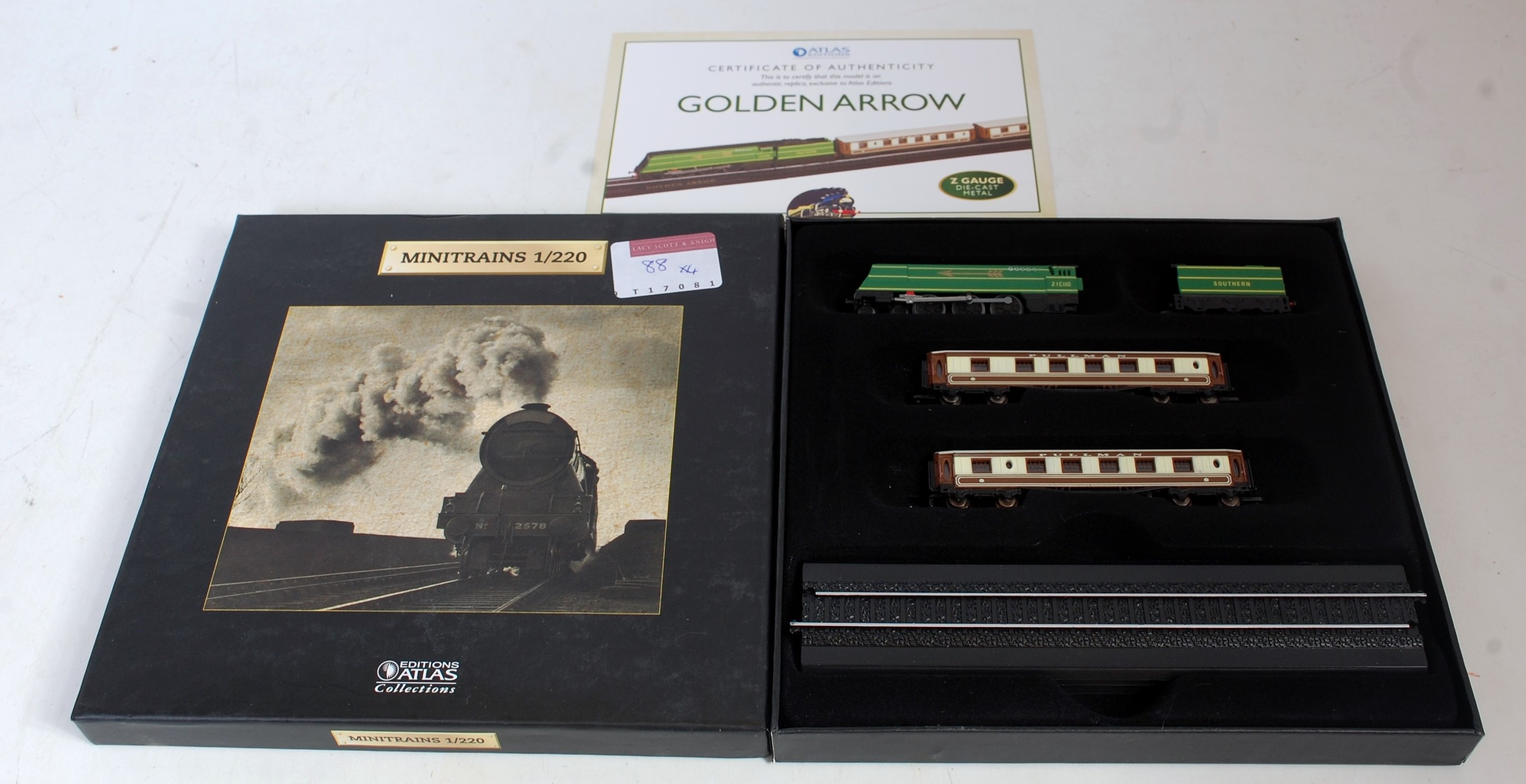 Four limited edition Minitrains scale 1/220, Golden Arrow, Flying Scotsman, Mallard, SNCF - Image 3 of 4