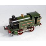 Hornby 1931/35 green GW clockwork No. 1 tank loco No. 4560 with black/red/gold number and Great