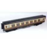 Exley K6 GWR all/3rd corridor coach, No. 5230 brown and cream, roof repainted, cream colour is