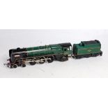 A Hornby 4-6-2 engine and tender 'Britannia' 70000, BR green (G)