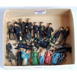 Small box containing 23x assorted gauge 1 mainly railway staff (F/G)