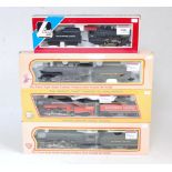 3 IHC/Mehano American outline steam locomotives 'Southern Pacific' Daylight black/orange/red