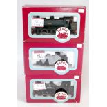 3 Dapol tank engines BR black 0-4-0 'Pug' saddle tank (NM-BNM), BR black class J94 0-6-0 saddle tank