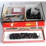 A small tray of mixed spares, wheels, couplings, motors etc and 2 locomotives for repair (a/f)