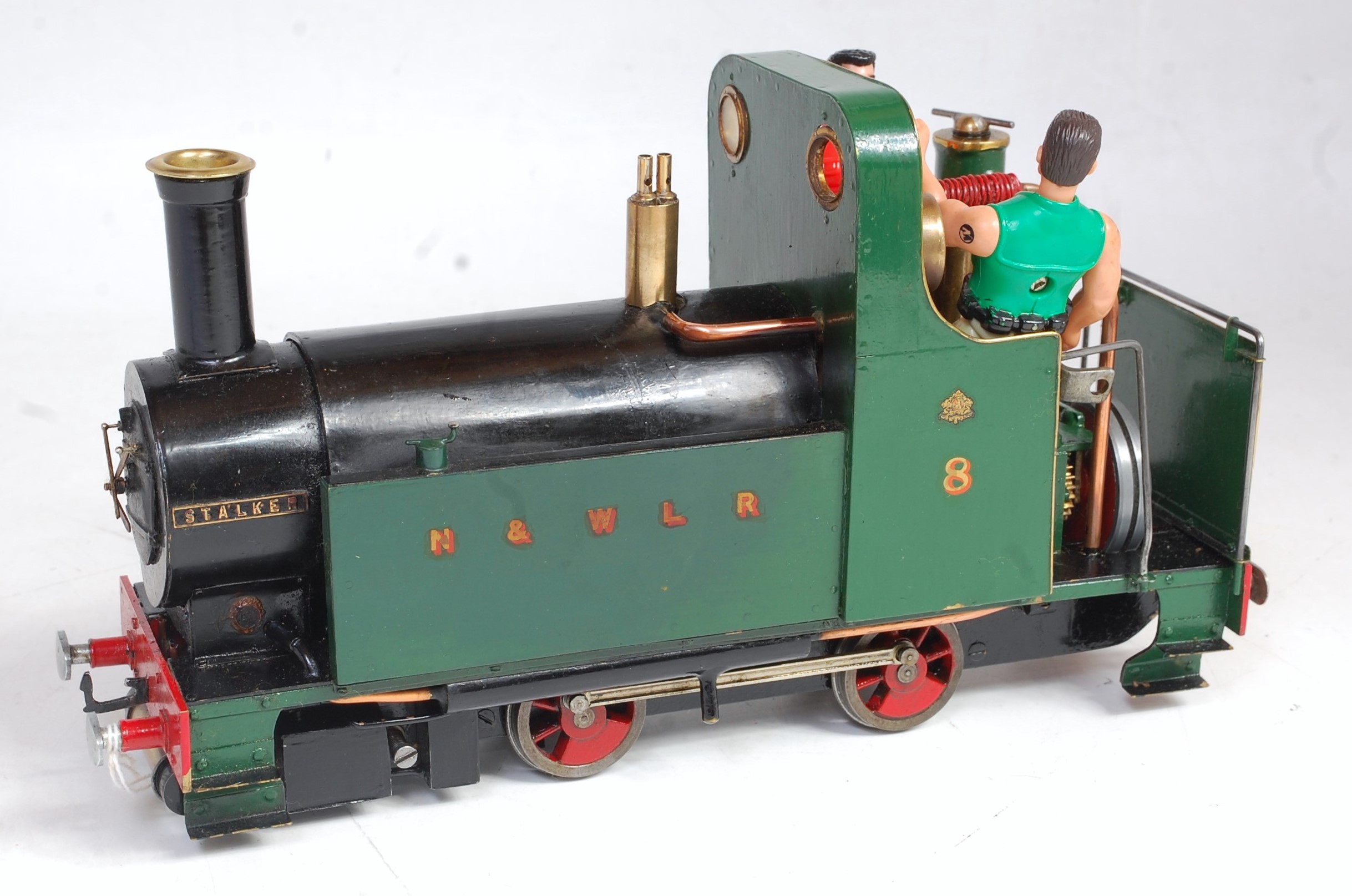 ‘Stalker’ 16mm live steam 0-4-0 loco built to a Jack Wheldon design, spirit fired, Mamod boiler,