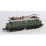 A Fleischmann twin pantograph Bo-Bo electric engine E44 056 DB green (G)