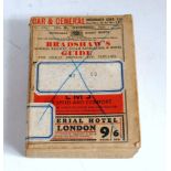 An original Bradshaws Railway Guide dated 12th December 1935, stamped to edges LNER Harwich for