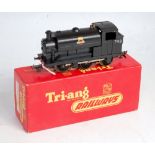 A Triang Railways R153 electric 0-6-0 saddle tank engine BR black No. 748 with instruction and oil