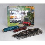 Mixed Hornby Railways items, R700 Depot Diesel train, set containing 0-4-0 diesel locomotive, 3